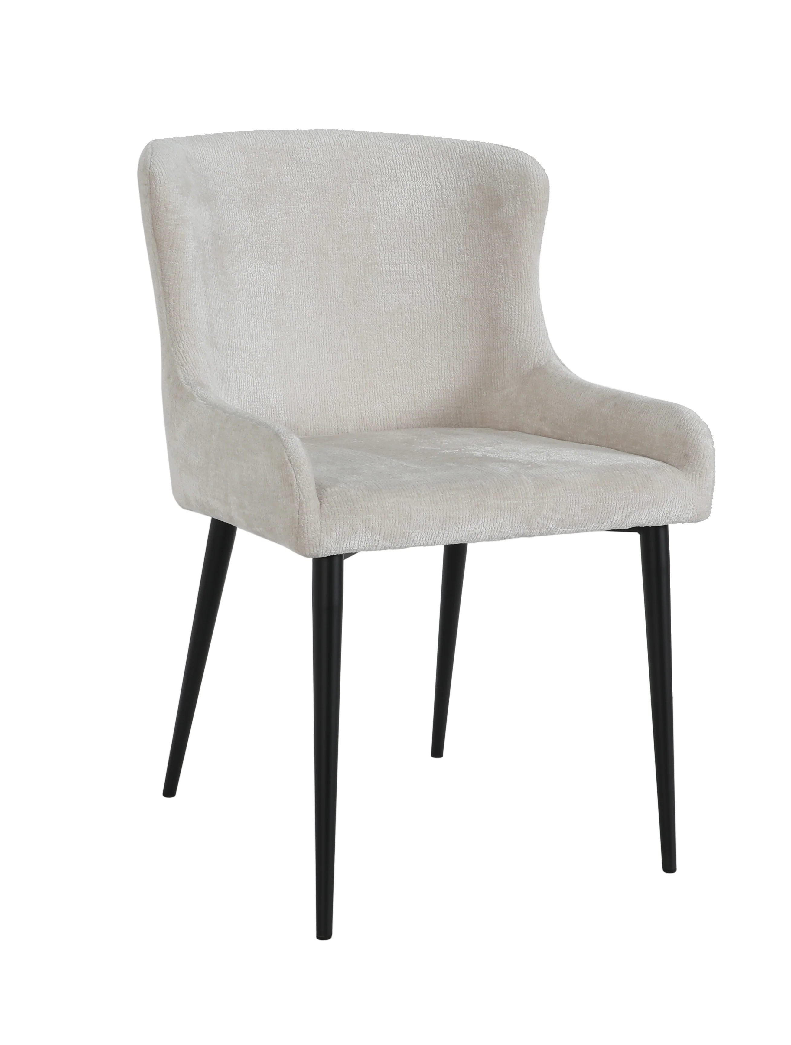 Flare Pair of Cream Dining Chairs - Dining Chair - Pair Cream - Image 2