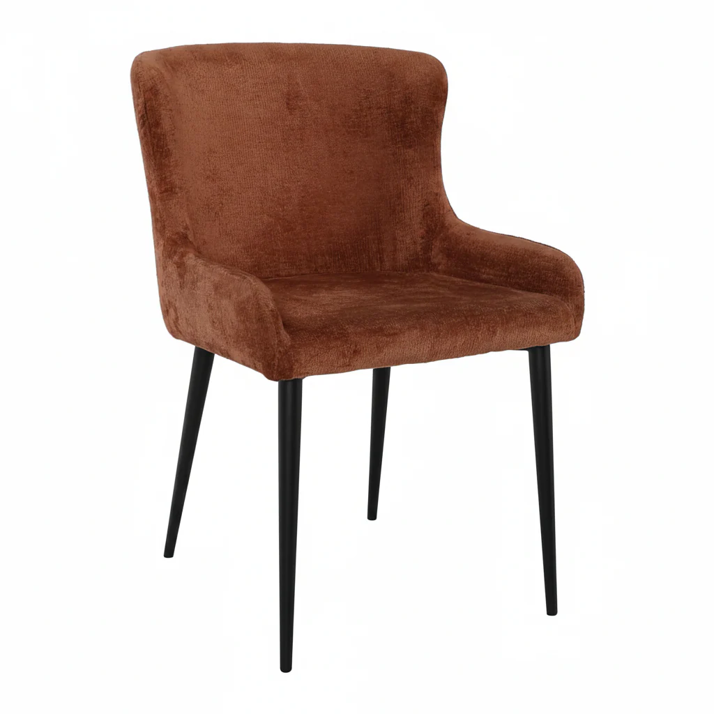 Flare Pair of Rust Dining Chairs - Dining Chair - Pair Rust - Image 2
