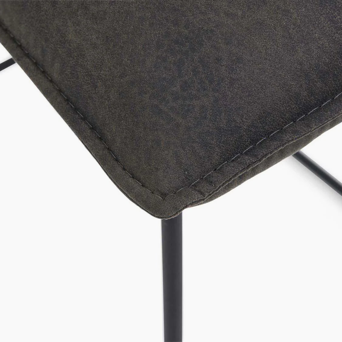 Floki Bar Stool - Bar Stool Grey Suede - Image 3