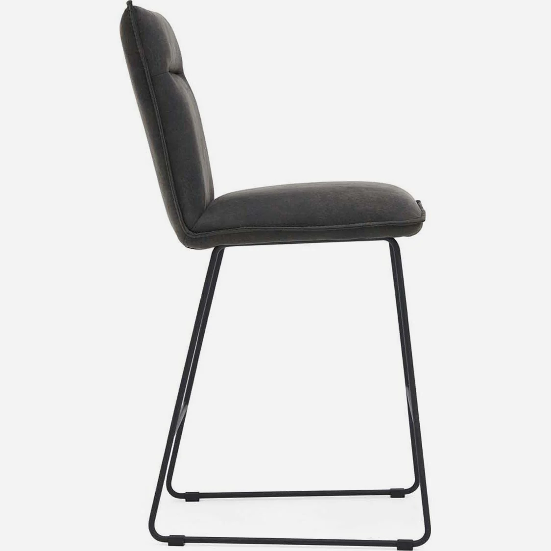 Floki Bar Stool - Bar Stool Grey Suede - Image 5