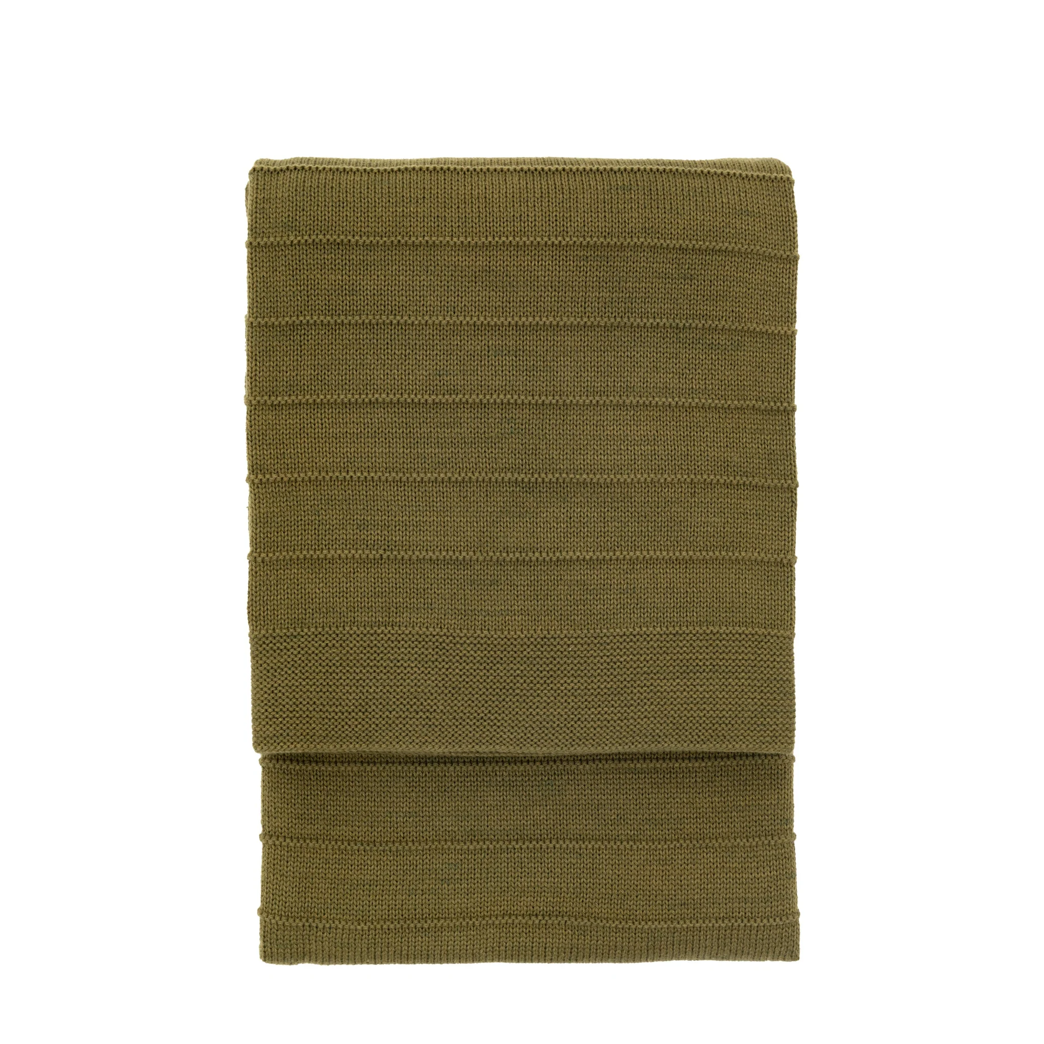 Florence Knit Green Throw - Florence Knit Throw Olive 130x170CM