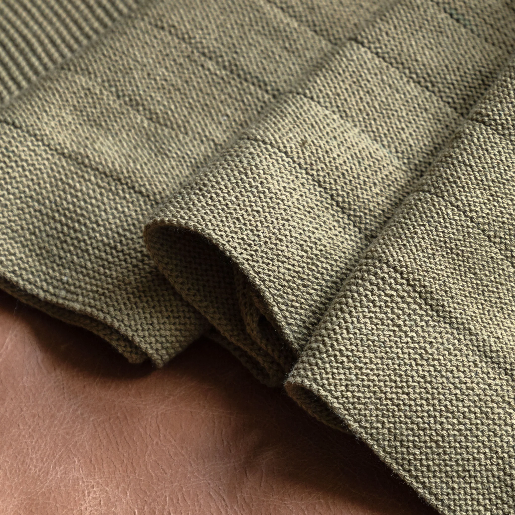 Florence Knit Green Throw - Florence Knit Throw Olive 130x170CM - Image 3