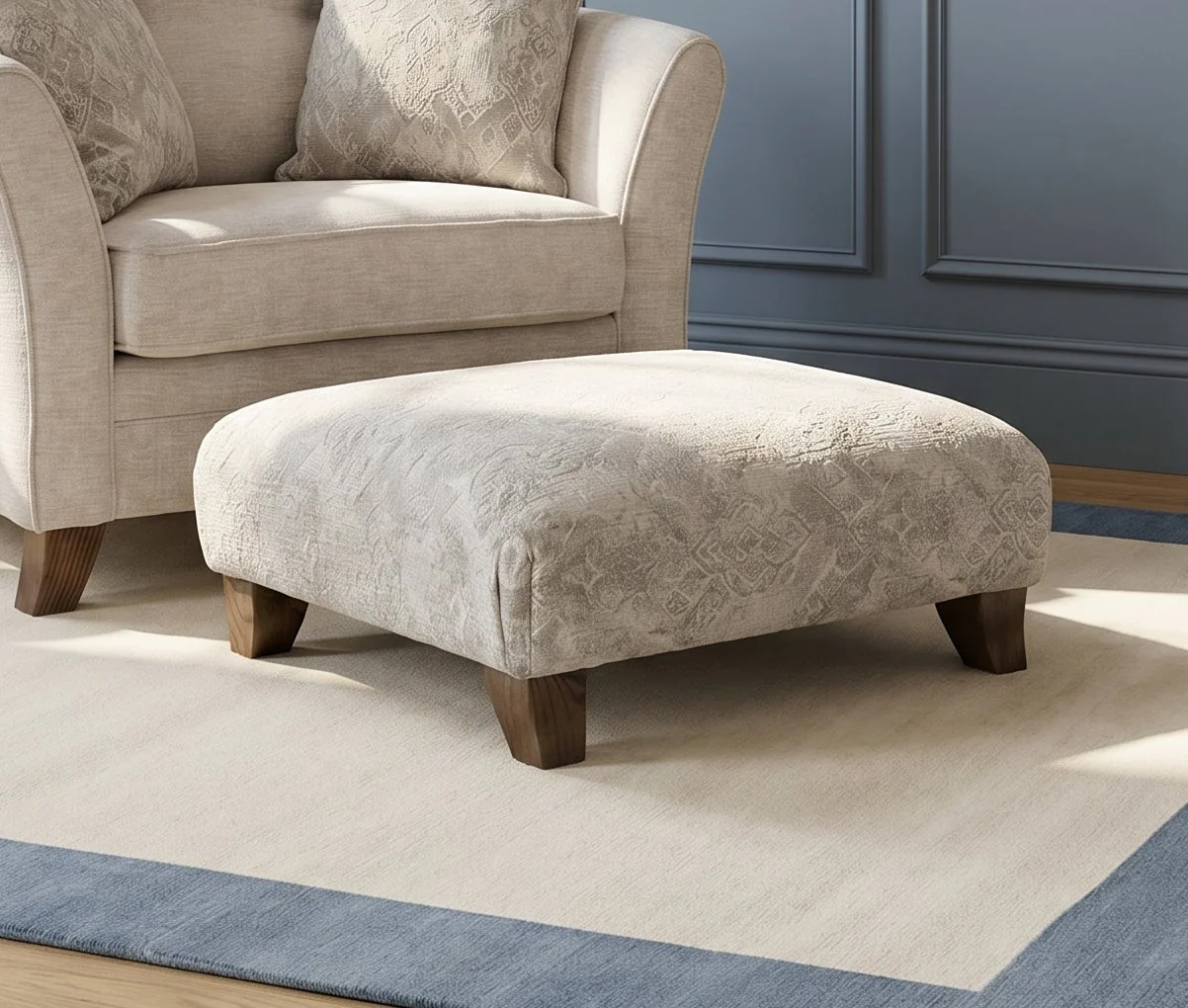 Eden Footstool - Designer Stool Fabric - Image 2