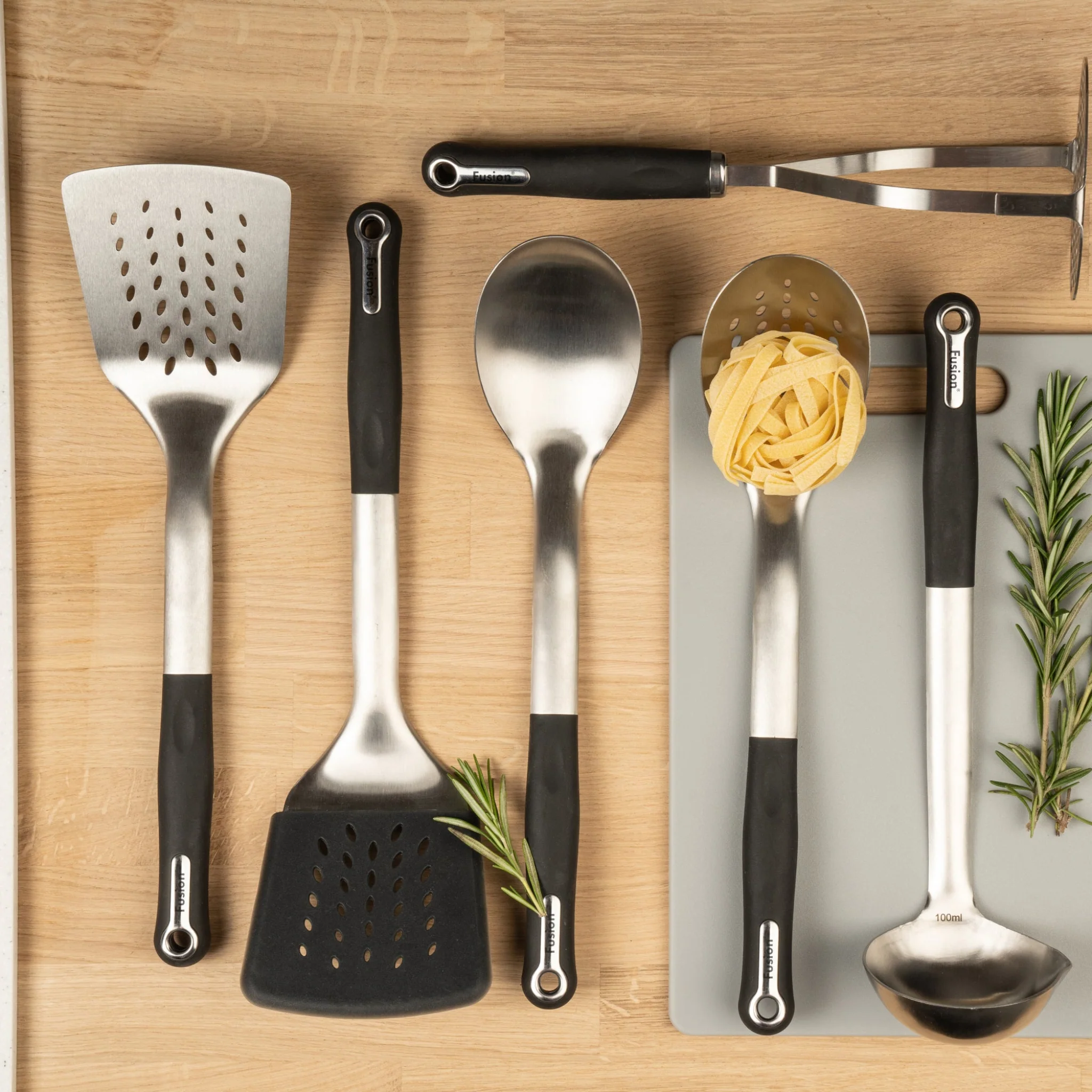DISC Fusion Stainless Steel Turner With Silicon - Image 2