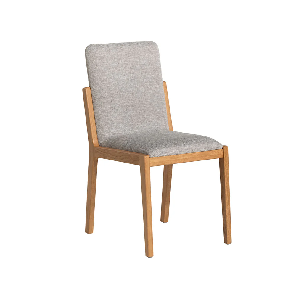 G Plan Maddison Dining Chair With Stretcher - Upholstered Dining Chair (With Stretcher) Warm Oak - Image 2