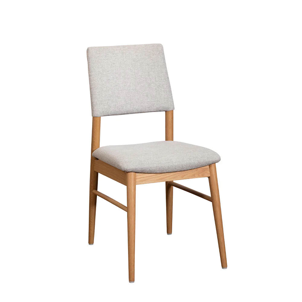 G Plan Maddison Dining Chair - Upholstered Dining Chair (Without Stretcher) Warm Oak - Image 2