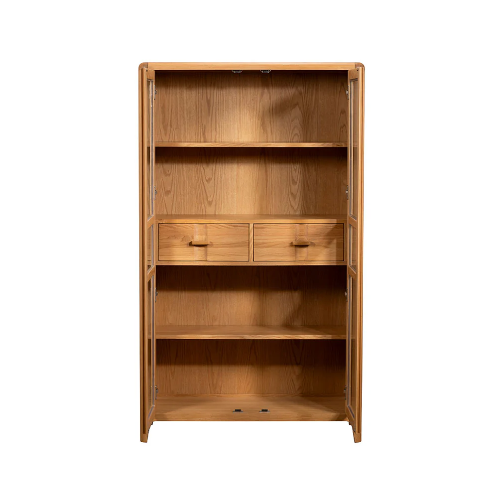 G Plan Maddison Display Cabinet - Display Cabinet Warm Oak - Image 3