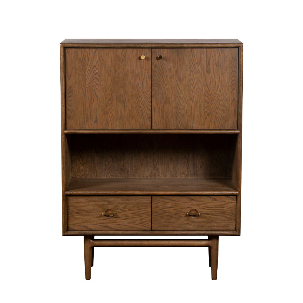 G Plan Marlow Display Cabinet - Display Cabinet Medium-Tone Oak