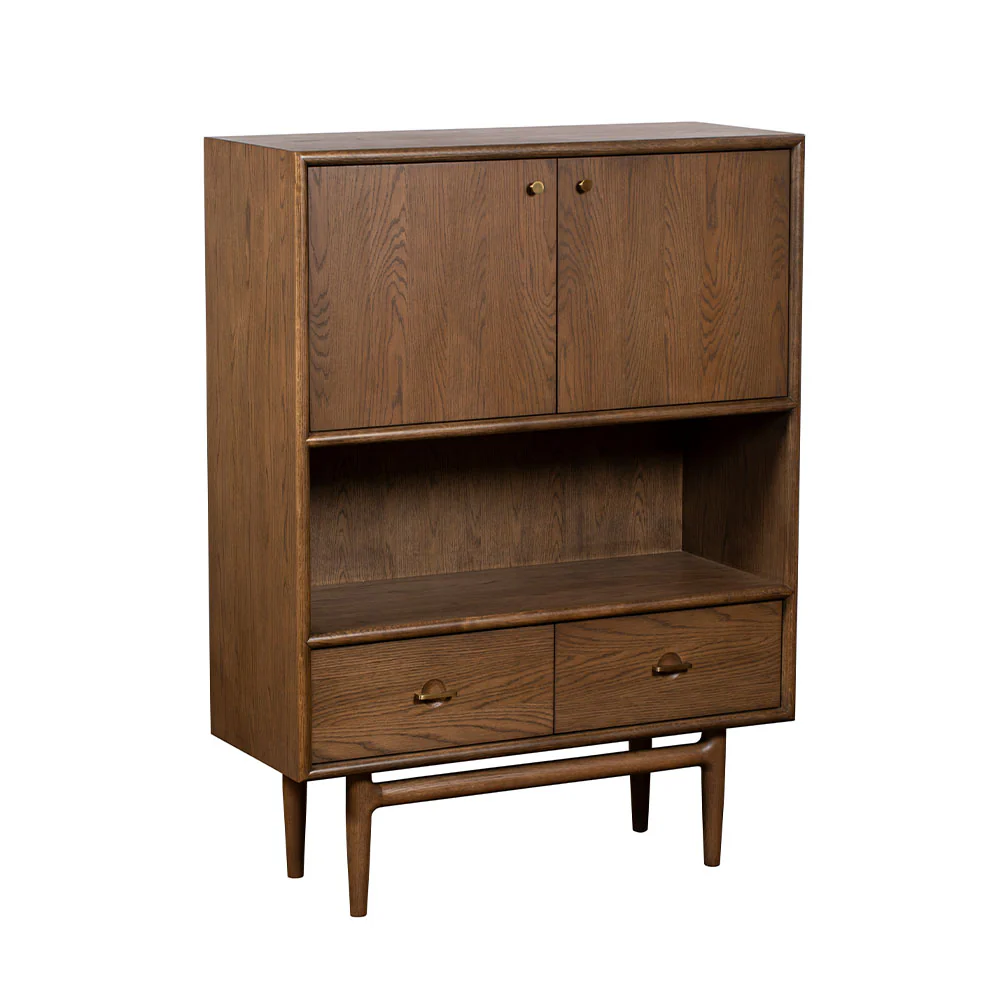 G Plan Marlow Display Cabinet - Display Cabinet Medium-Tone Oak - Image 2