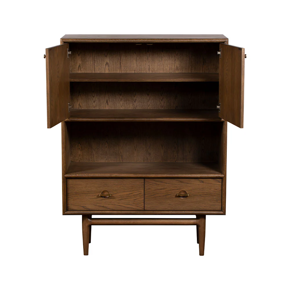 G Plan Marlow Display Cabinet - Display Cabinet Medium-Tone Oak - Image 3
