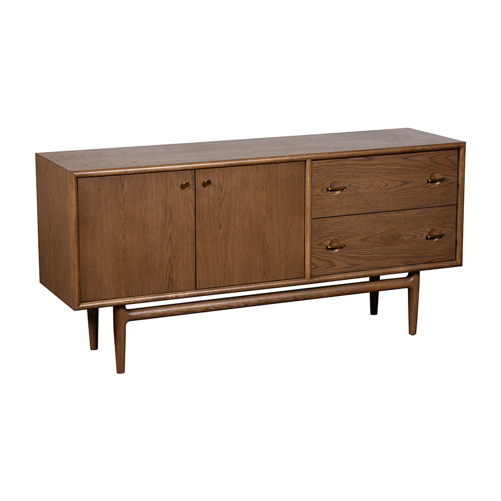 G Plan Marlow Wide Sideboard - Wide Sideboard Medium-Tone Oak - Image 3