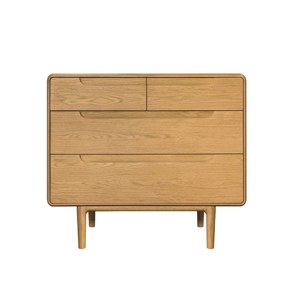 G Plan Winchester 4 Drawer Chest - 4 Drawer Chest Light Oak