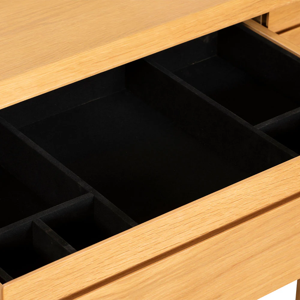 G Plan Winchester 5 Drawer Tall Chest - 5 Drawer Tall Chest With Mirror Light Oak - Image 7