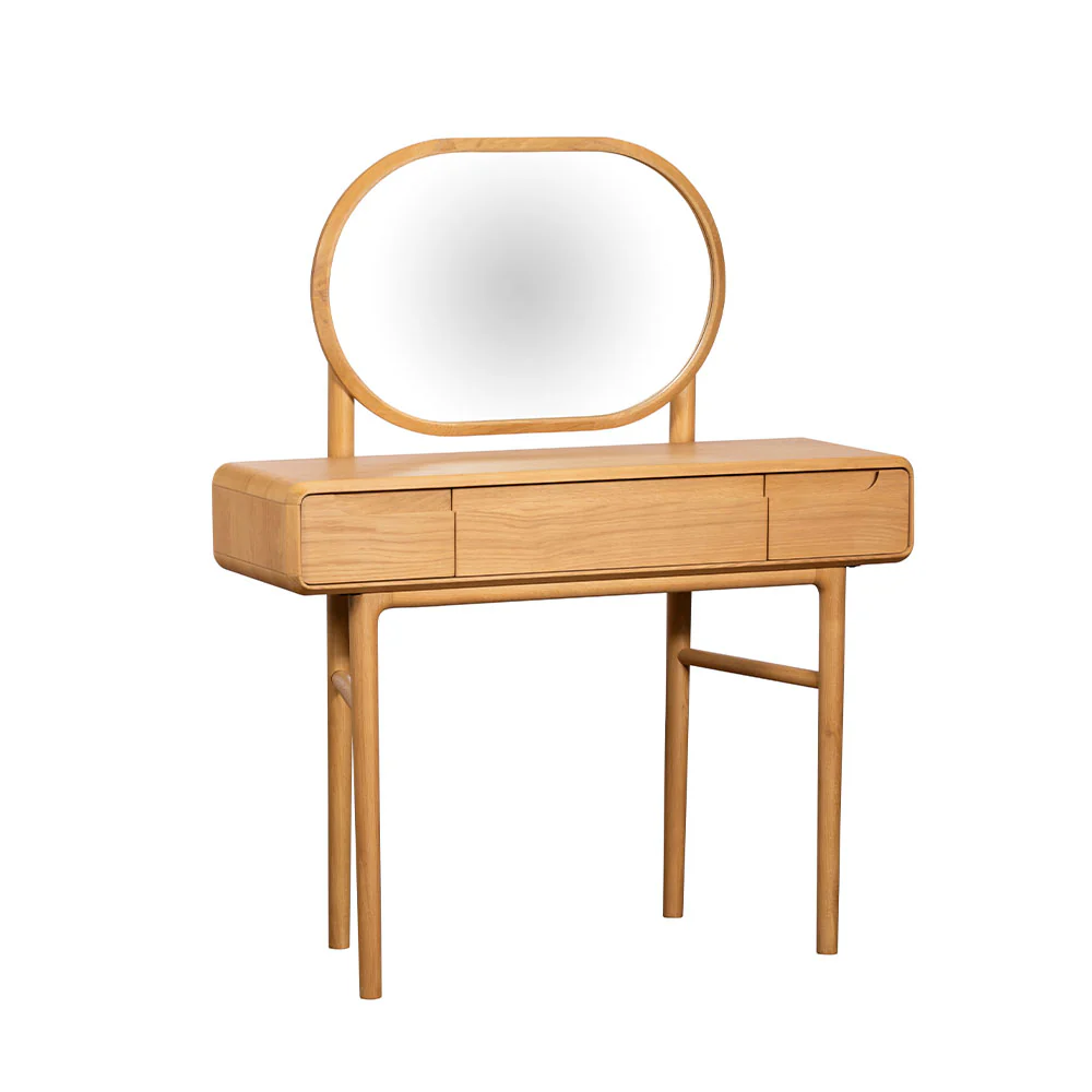 G Plan Winchester Dressing Table With Mirror - Dressing Table With Mirror Light Oak - Image 3