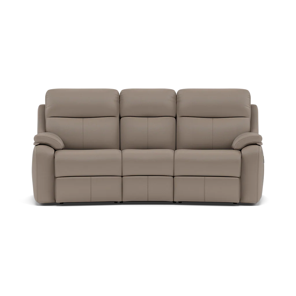 G Plan Kingsbury 3 Seater Curved Recliner Sofa - 3 Seater Power Recliner Curved Sofa Headrest + Lumbar with USB Grade H - Power with Power Headrest, Lumbar & USB