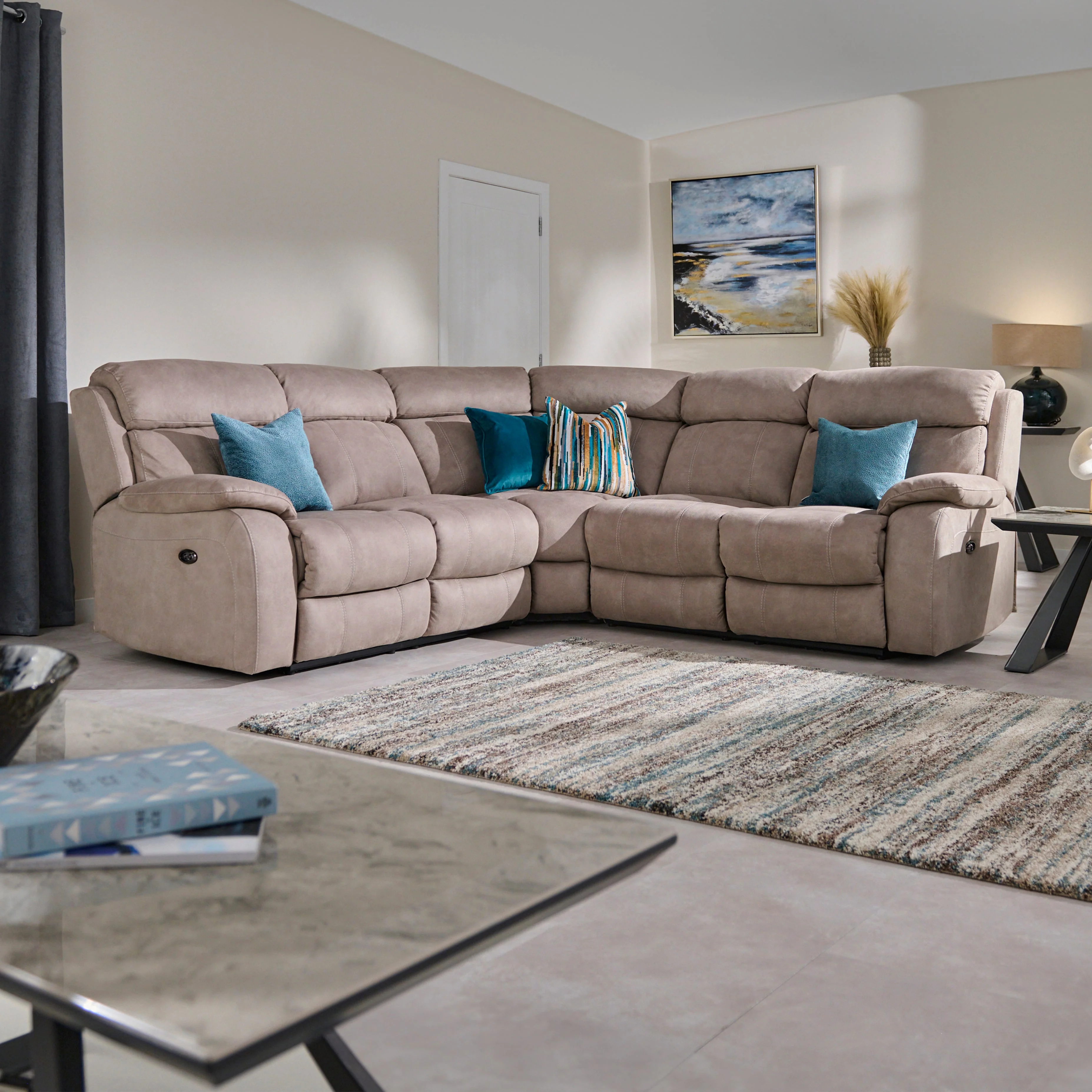 Galaxy 2 Seater Recliner Sofa - 2 Seater 2 Power Recliners Cat 25S - Power Recliner - Image 2