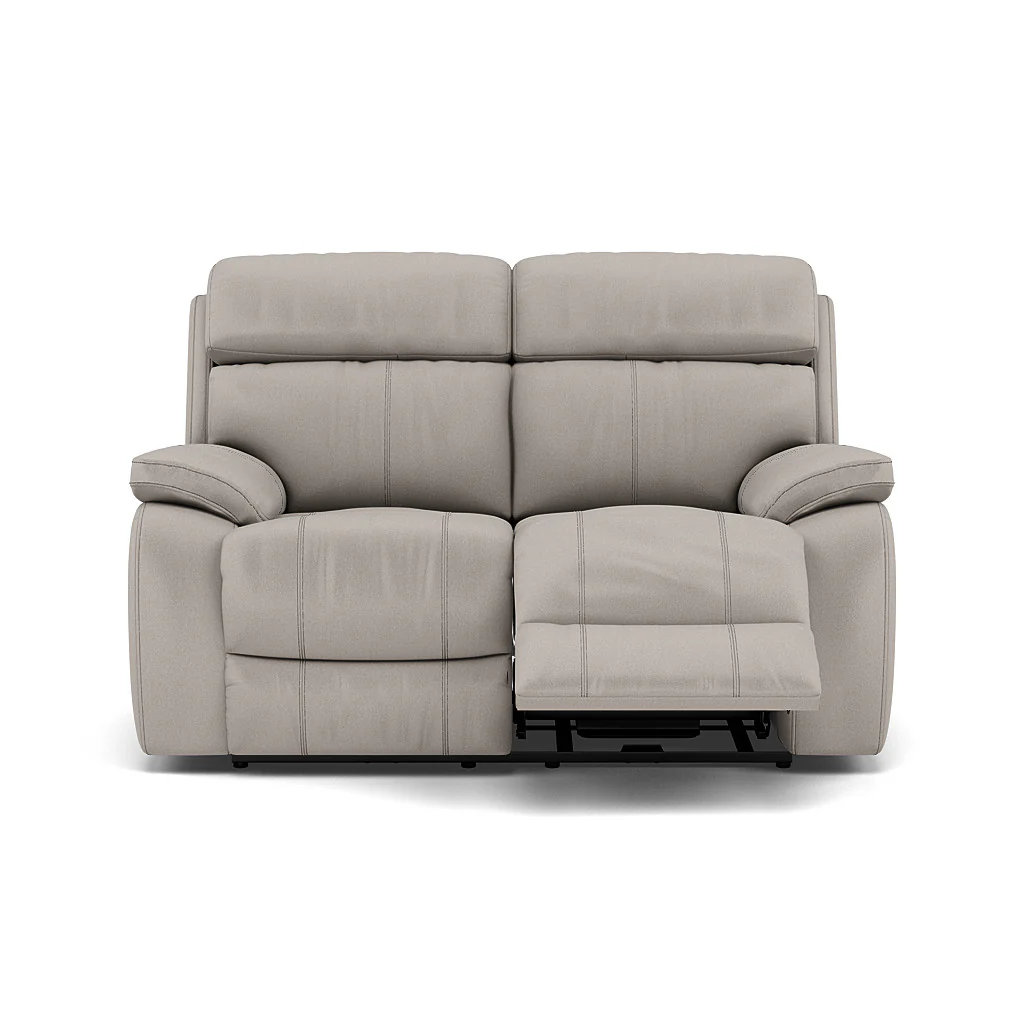Galaxy 2 Seater Recliner Sofa - 2 Seater 2 Power Recliners Fabric - Power Recliner with USB - Image 10
