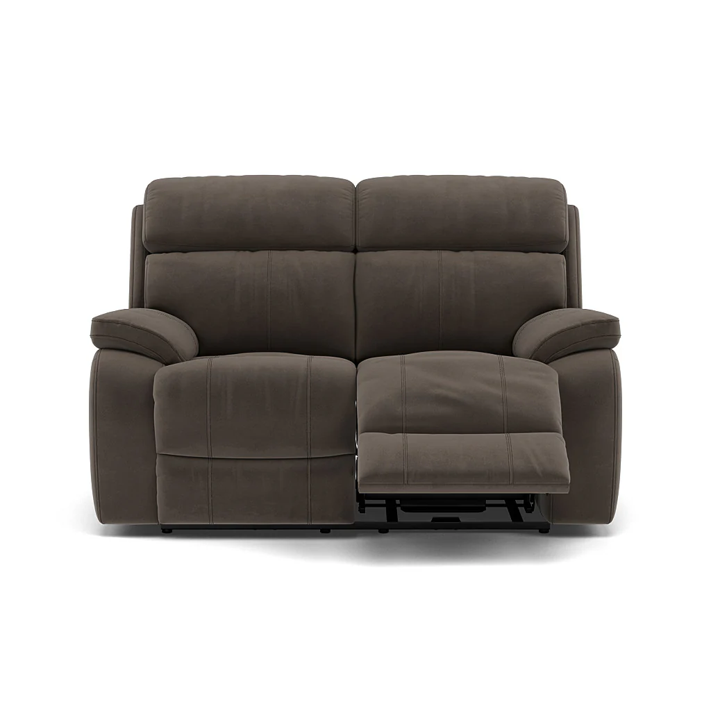 Galaxy 2 Seater Recliner Sofa - 2 Seater 2 Power Recliners Fabric - Power Recliner with USB - Image 13