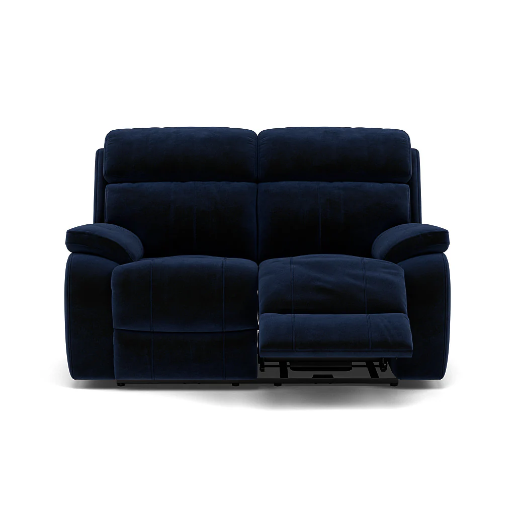 Galaxy 2 Seater Recliner Sofa - 2 Seater 2 Power Recliners Fabric - Power Recliner with USB - Image 15