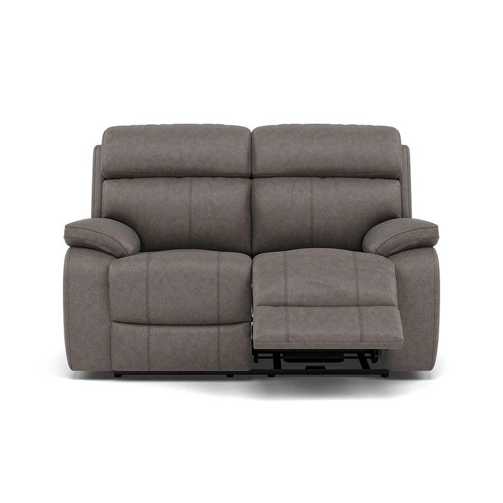 Galaxy 2 Seater Recliner Sofa - 2 Seater 2 Power Recliners Fabric - Power Recliner with USB - Image 5