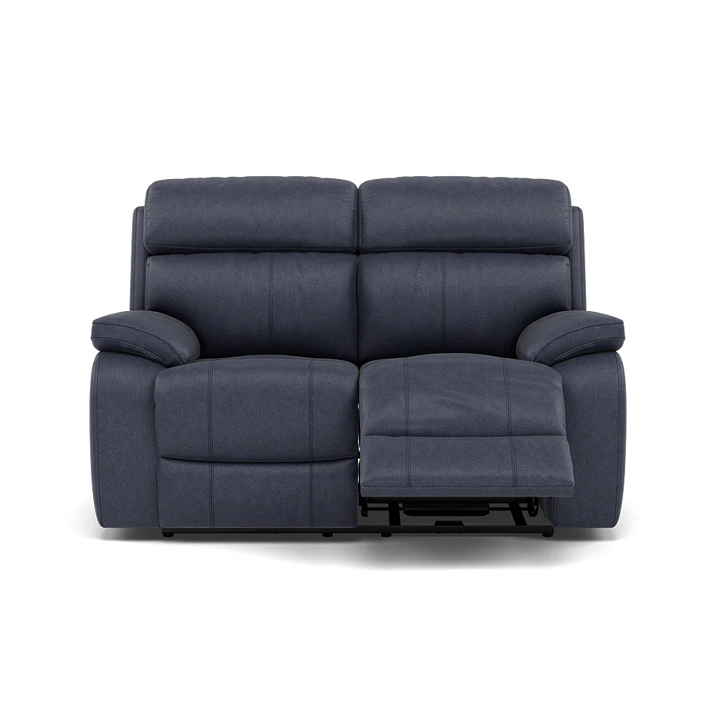 Galaxy 2 Seater Recliner Sofa - 2 Seater 2 Power Recliners Fabric - Power Recliner with USB - Image 8