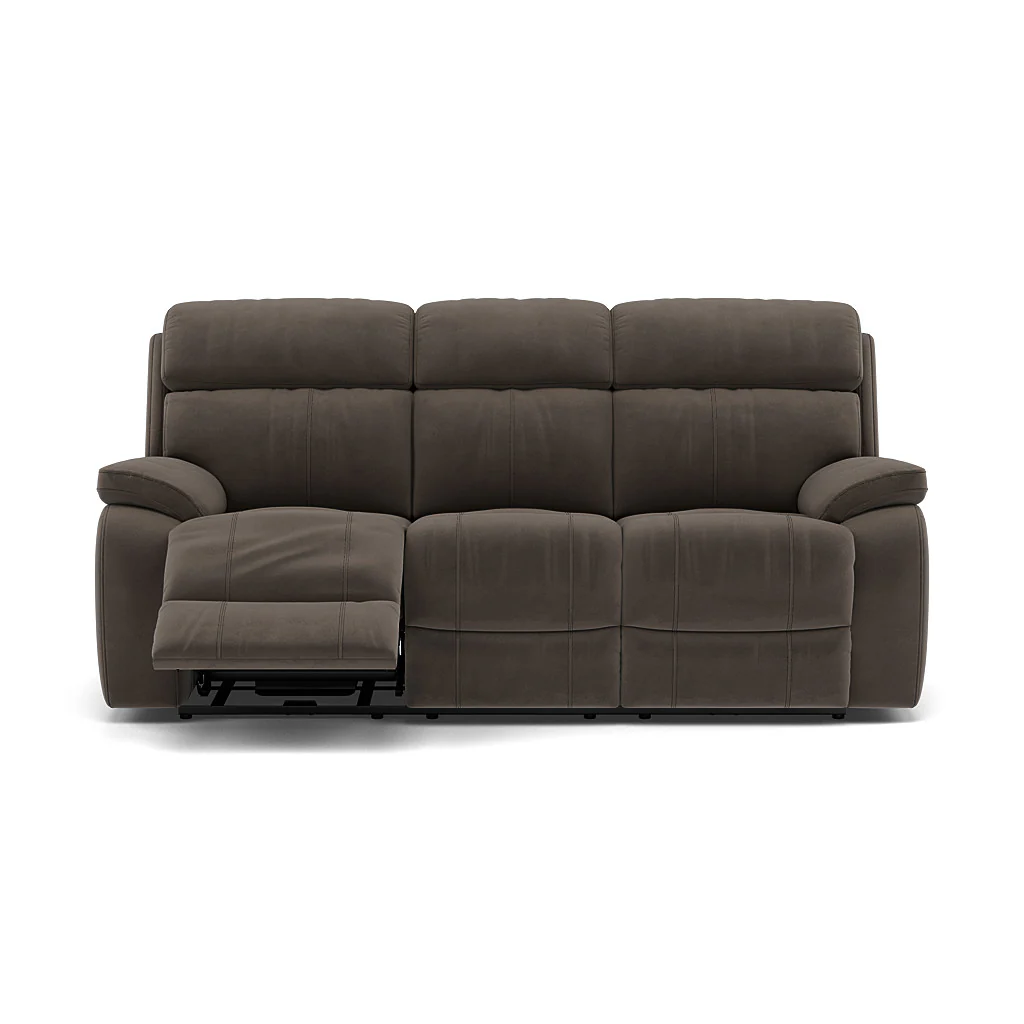 Galaxy 3 Seater Recliner Sofa - 3 Seater Sofa 2 Power Recliners Fabric - Power Recliner with USB - Image 13
