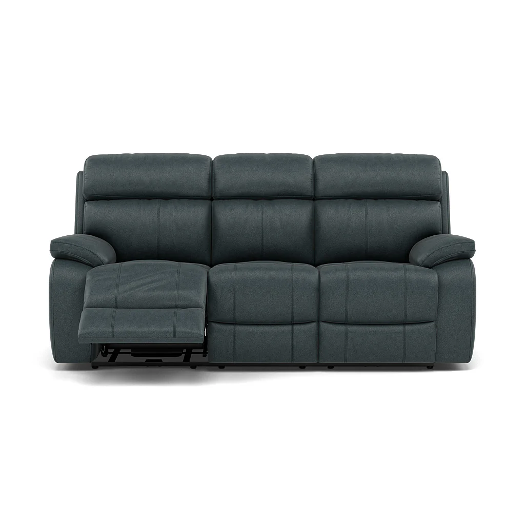 Galaxy 3 Seater Recliner Sofa - 3 Seater Sofa 2 Power Recliners Fabric - Power Recliner with USB - Image 9