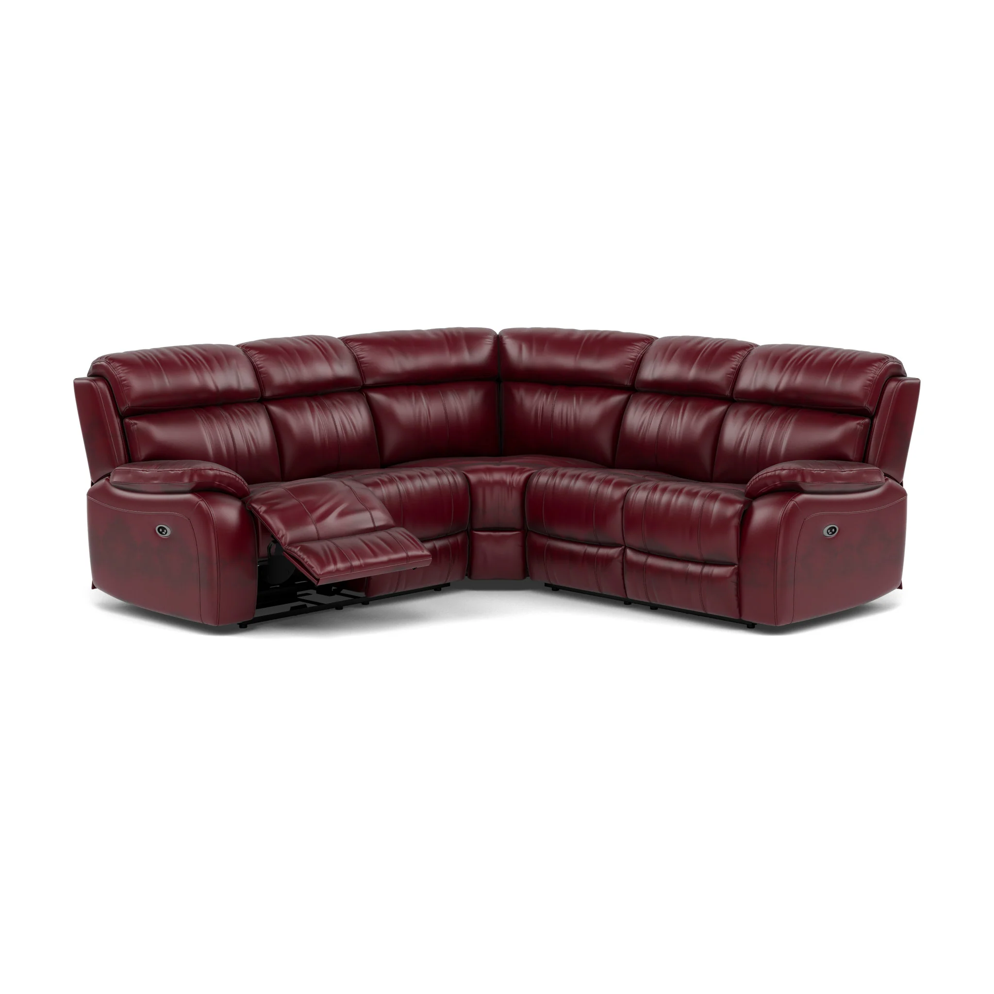 Galaxy Corner Recliner Sofa - Combination 3 2 Corner 2 with 2 Power Recliners Cat 20S - Left Hand Facing - Power Recliner with USB