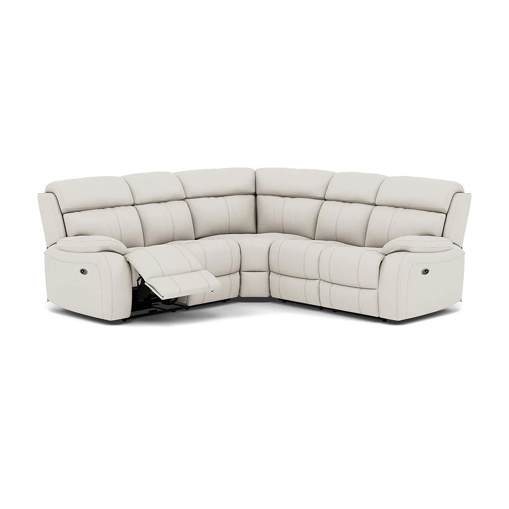 Galaxy Corner Recliner Sofa - Combination 3 2 Corner 2 with 2 Power Recliners Cat 25S - Left Hand Facing - Power Recliner with USB