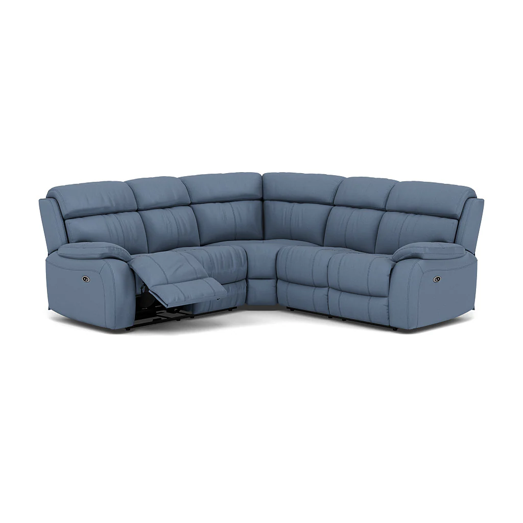 Galaxy Corner Recliner Sofa - Combination 3 2 Corner 2 with 2 Power Recliners Fabric - Left Hand Facing - Power Recliner with USB - Image 13