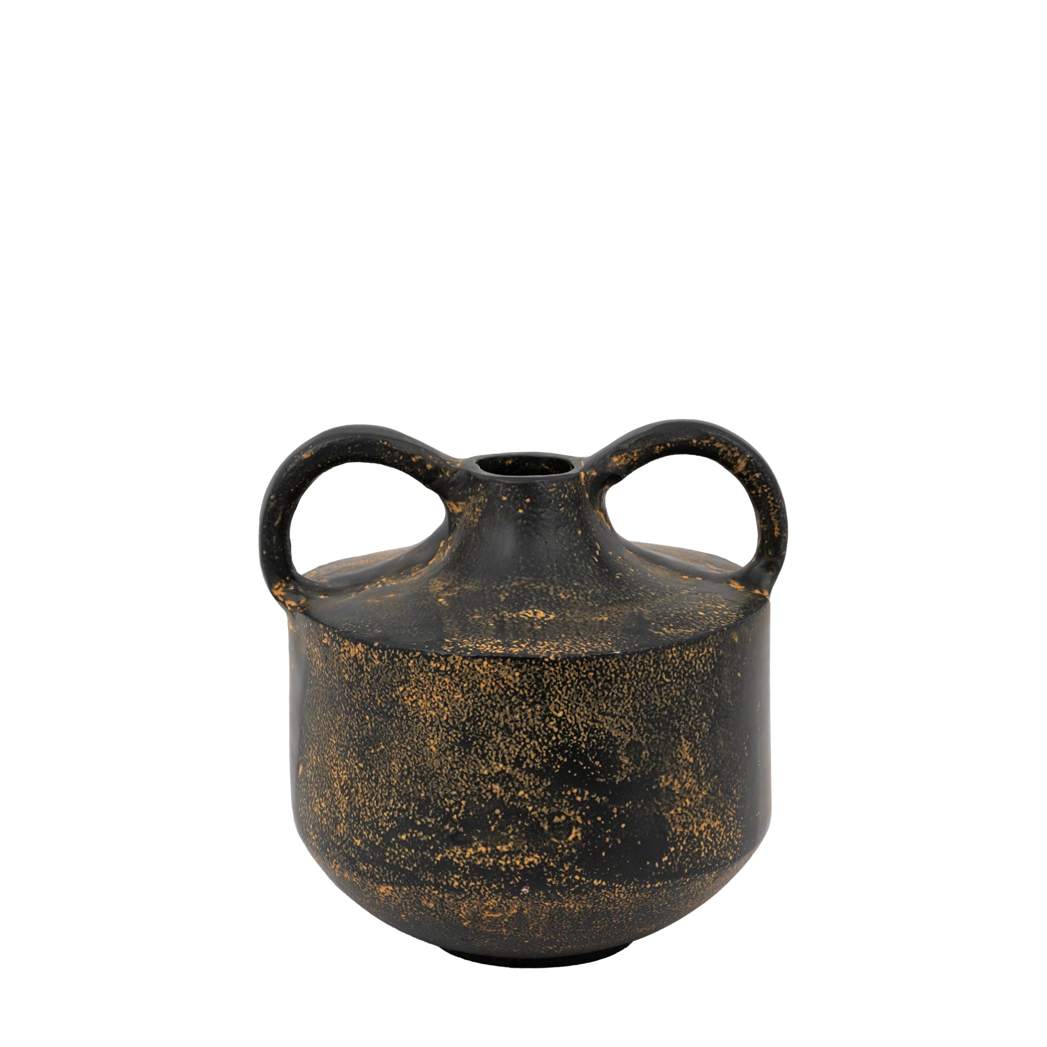Gobi Cast Metal Vase Small - Gobi Cast Metal Vase Small - Image 3