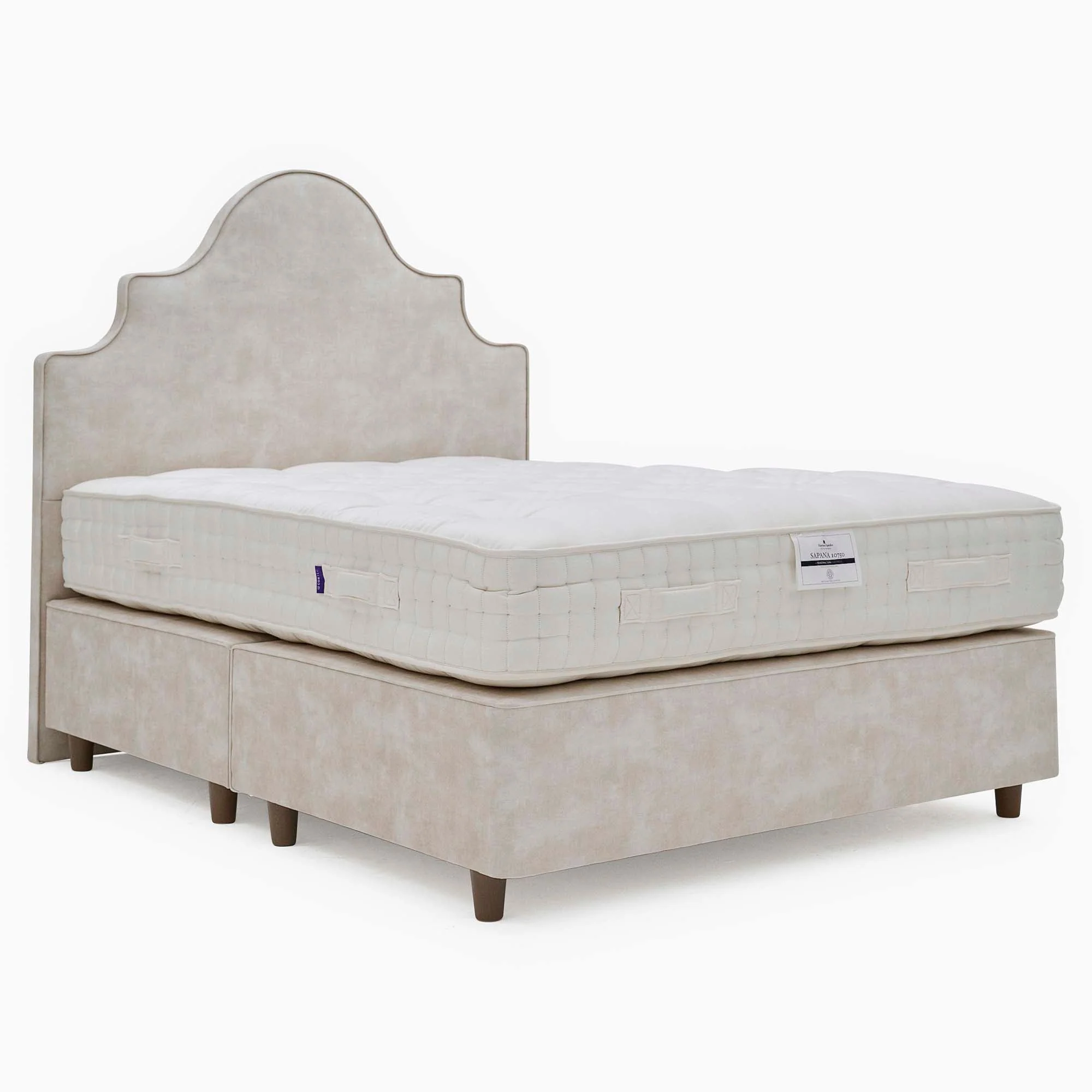 Harrison Spinks Sapana Divan Bed Set - True Edge Divan Set 180 x 200cm Z&L - Super King Zip & Link