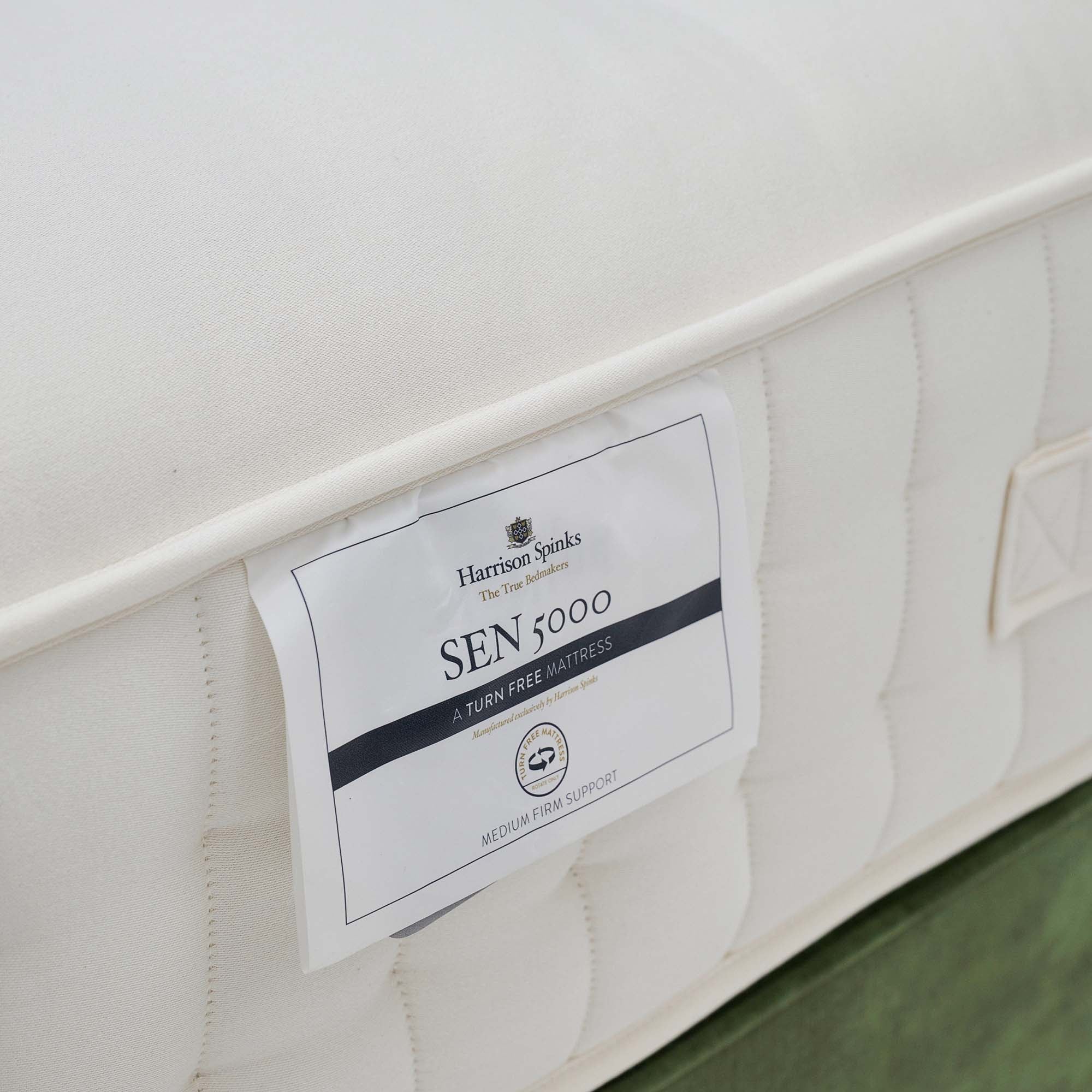 Harrison Spinks Sen Divan Bed Set - Padded Top Divan Set 150 x 200cm Z&L - King Size Zip & Link - Image 6