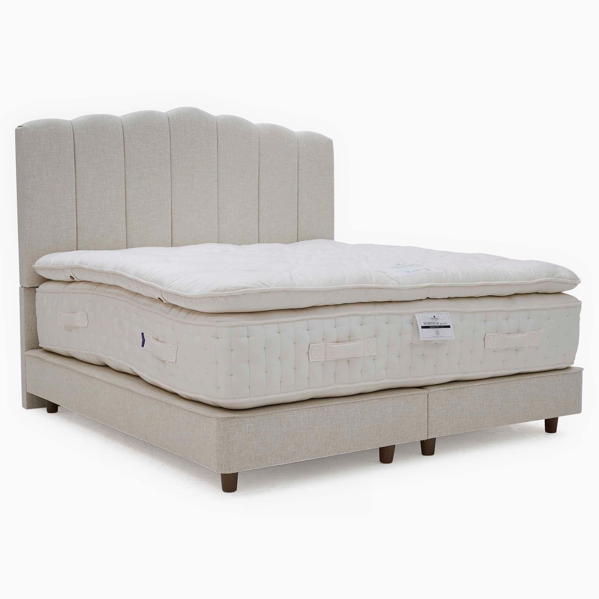 Harrison Spinks Somnium Luxury Bed Divan Set - Shallow True Edge Divan Set Incl Enhancer 5000 180 x 200cm - Super King