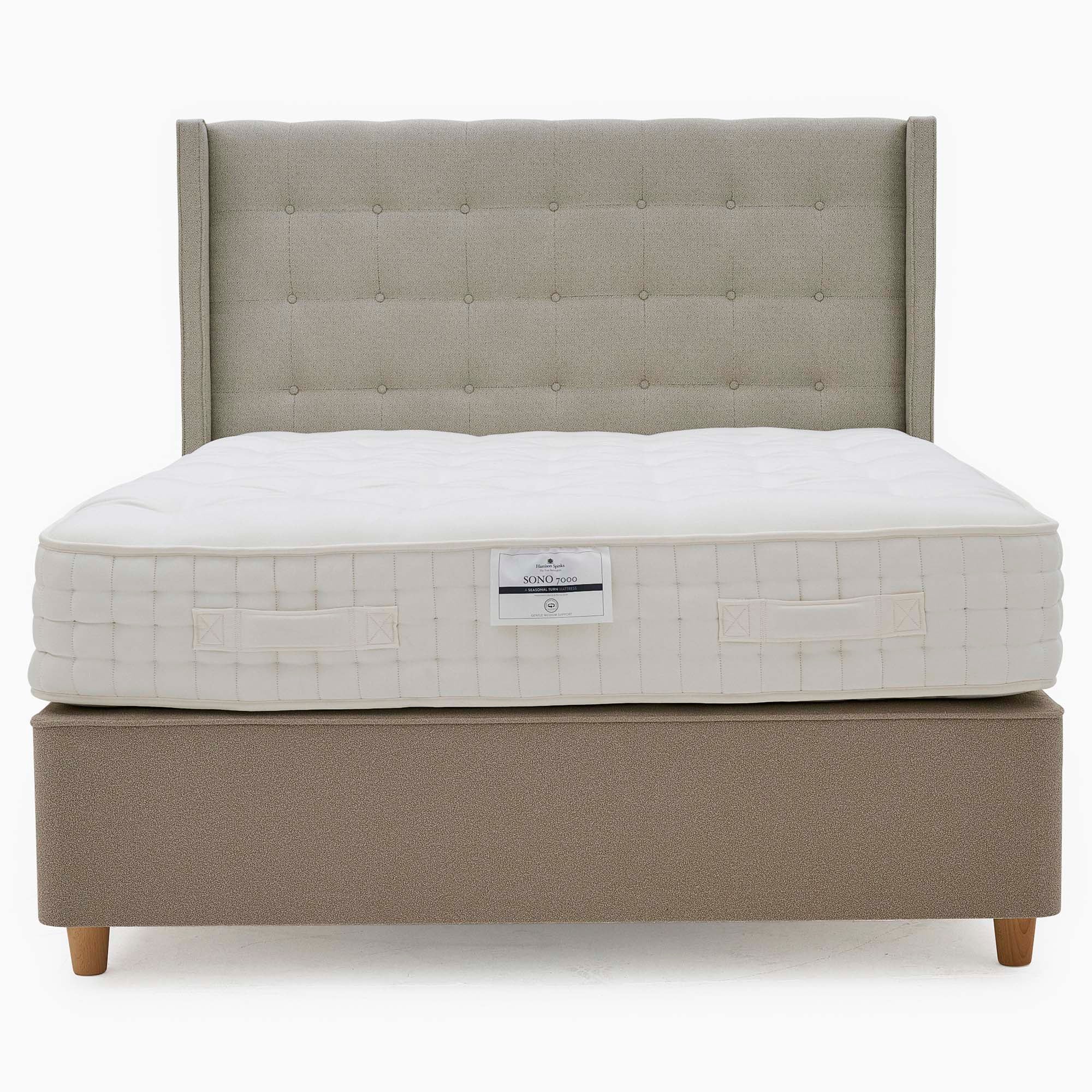 Harrison Spinks Sono Divan Bed Set - Padded Top Divan Set 150 x 200cm - King - Image 2