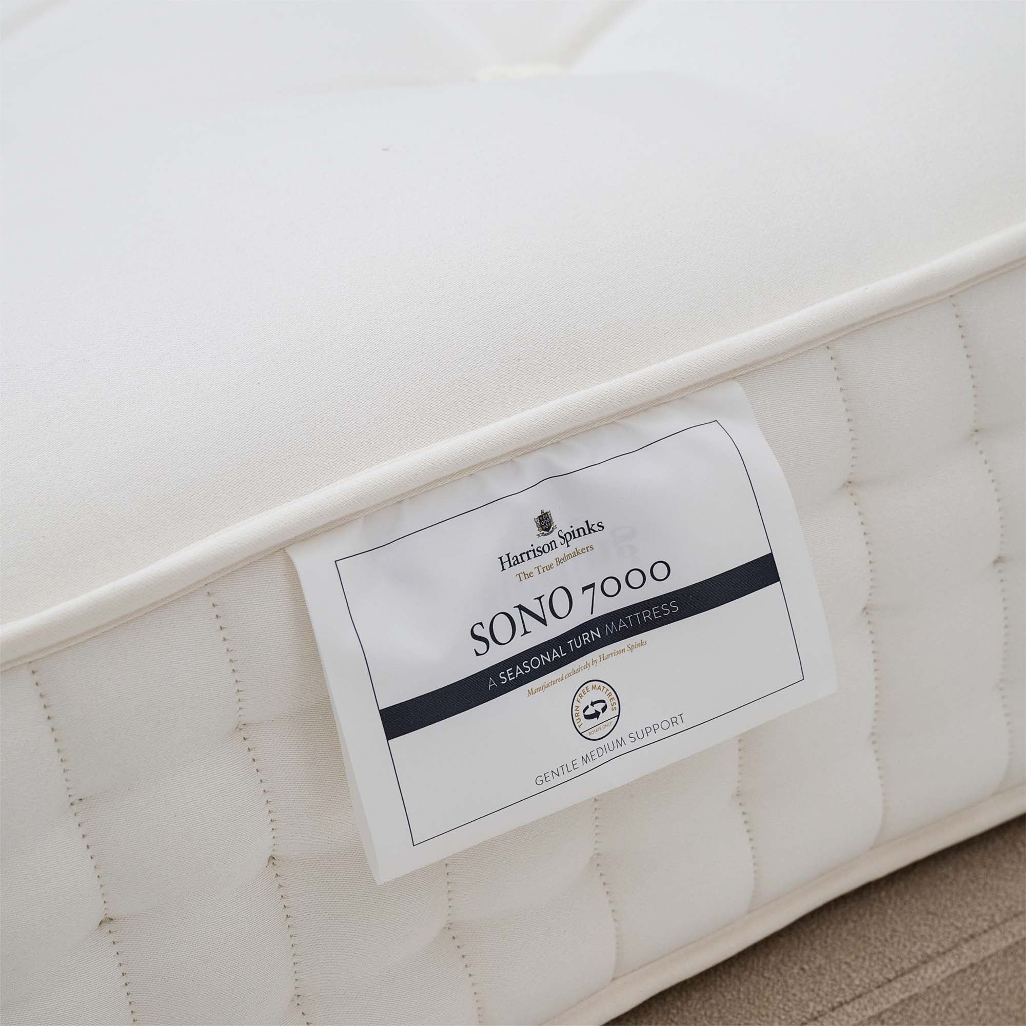 Harrison Spinks Sono Divan Bed Set - Padded Top Divan Set 150 x 200cm - King - Image 4