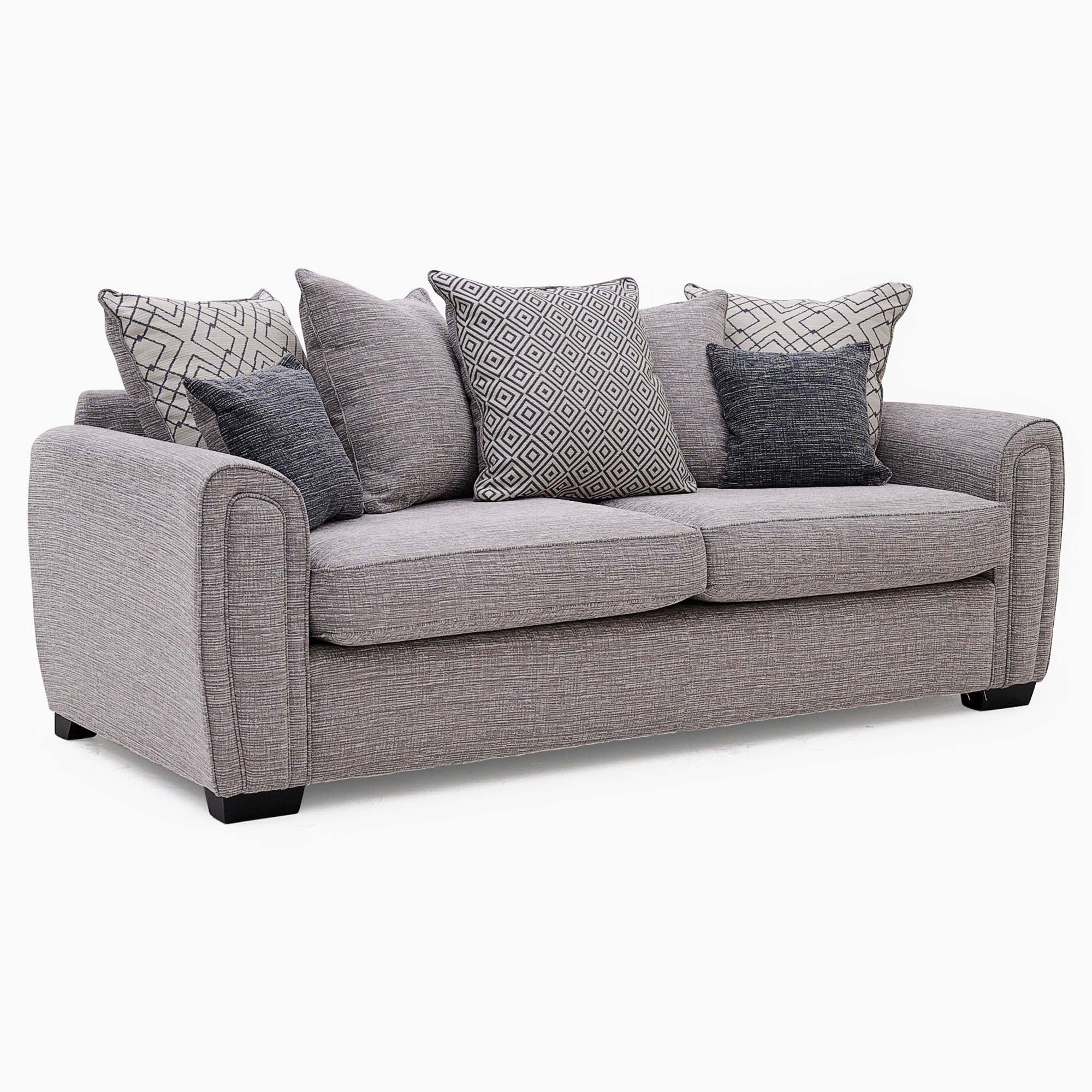 Hebden 4 Seater Cushion Back Sofa - Grand Sofa - Pillow Back Grade A - Image 3