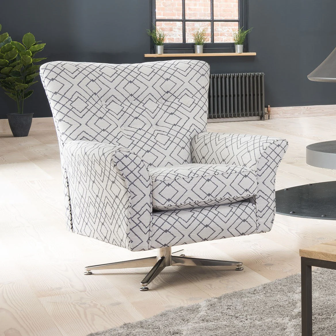 Hebden Swivel Armchair - Swivel Chair Grade A - Image 2