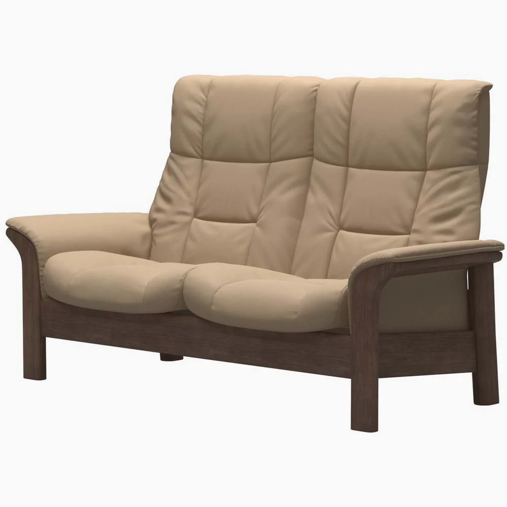 Stressless Buckingham High 2 Seater Sofa  - High 2 Seater Sofa Fabric Group 5 - Manual Recliner - Image 2