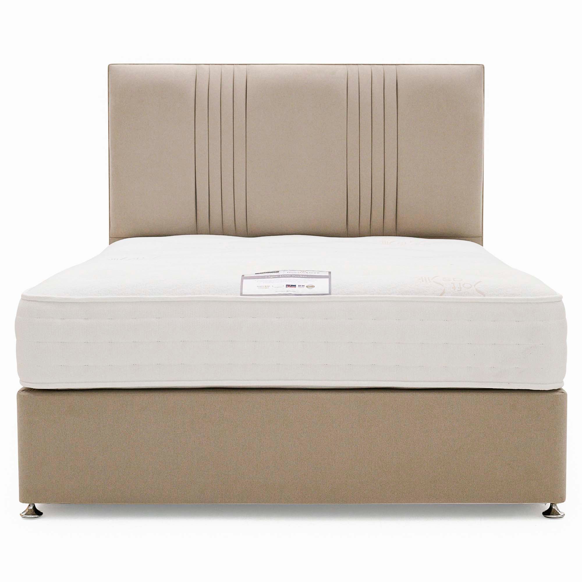 Highgrove Lagos Divan Bed Set - Divan Set 135 x 190cm - Double - Image 3