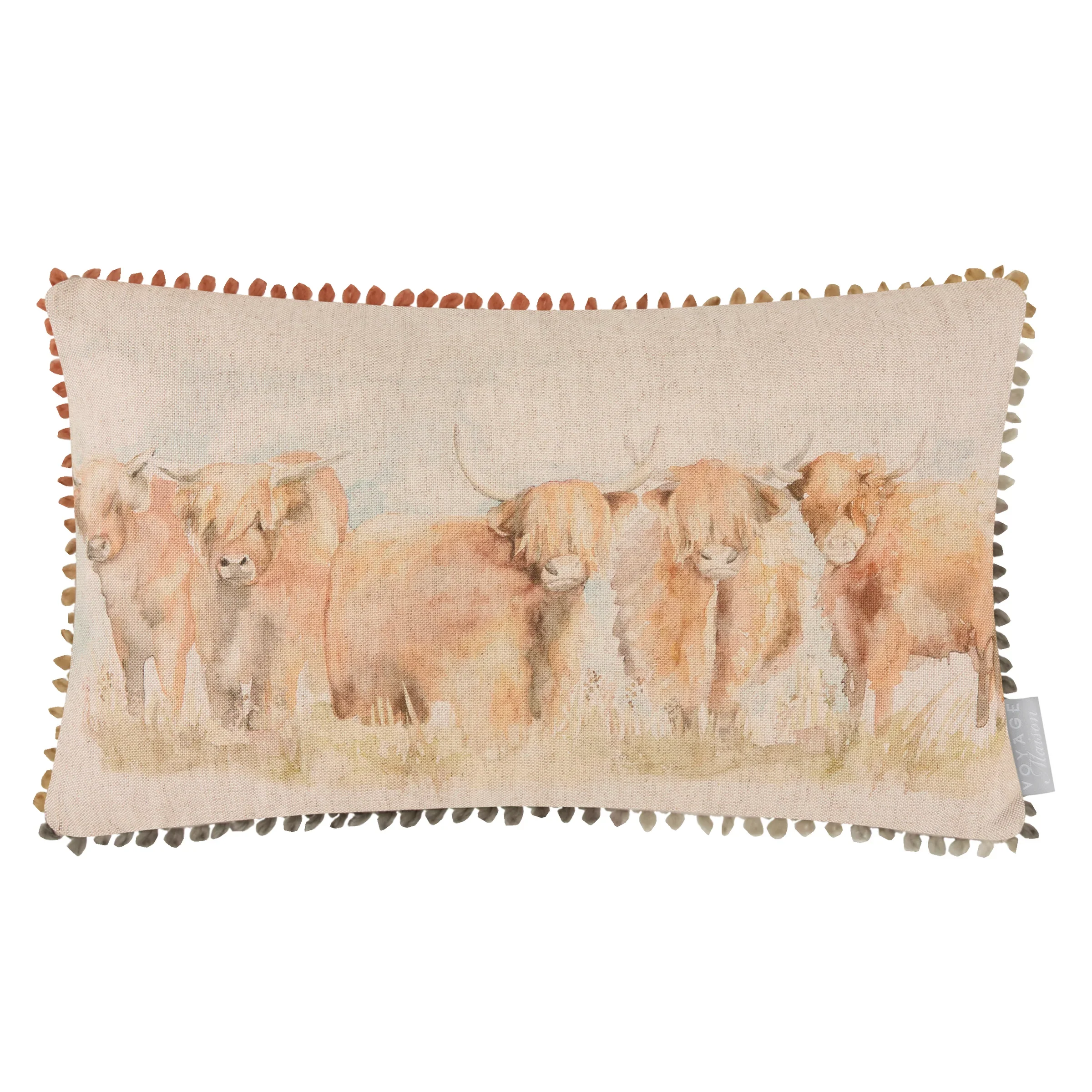 Voyage Highland Cattle Feather Filled Cushion - Voyage Highland Cattle 30X50CM Feather Filled - Image 4