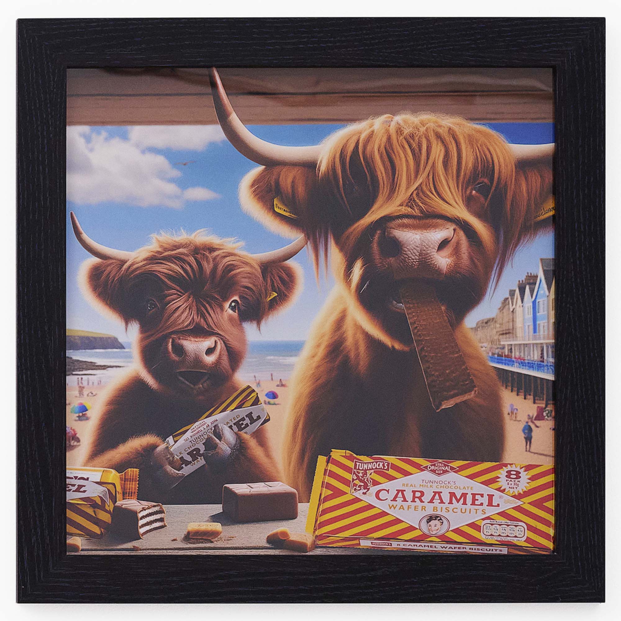 Highland Cow With Tunnocks - Highland Cows With Tunnocks 40x40 - Image 2