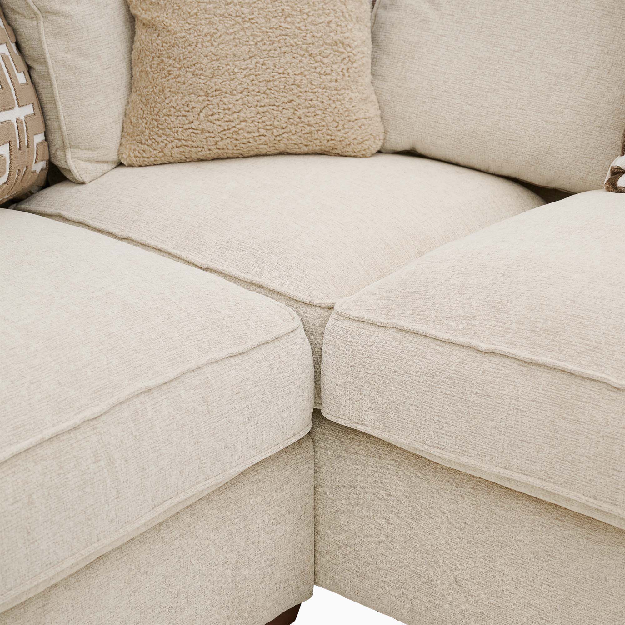 Hope Standard Back Corner Sofa with Footstool - Corner Group with Stool Chaise Left Grade D - Left Hand Facing - Image 3