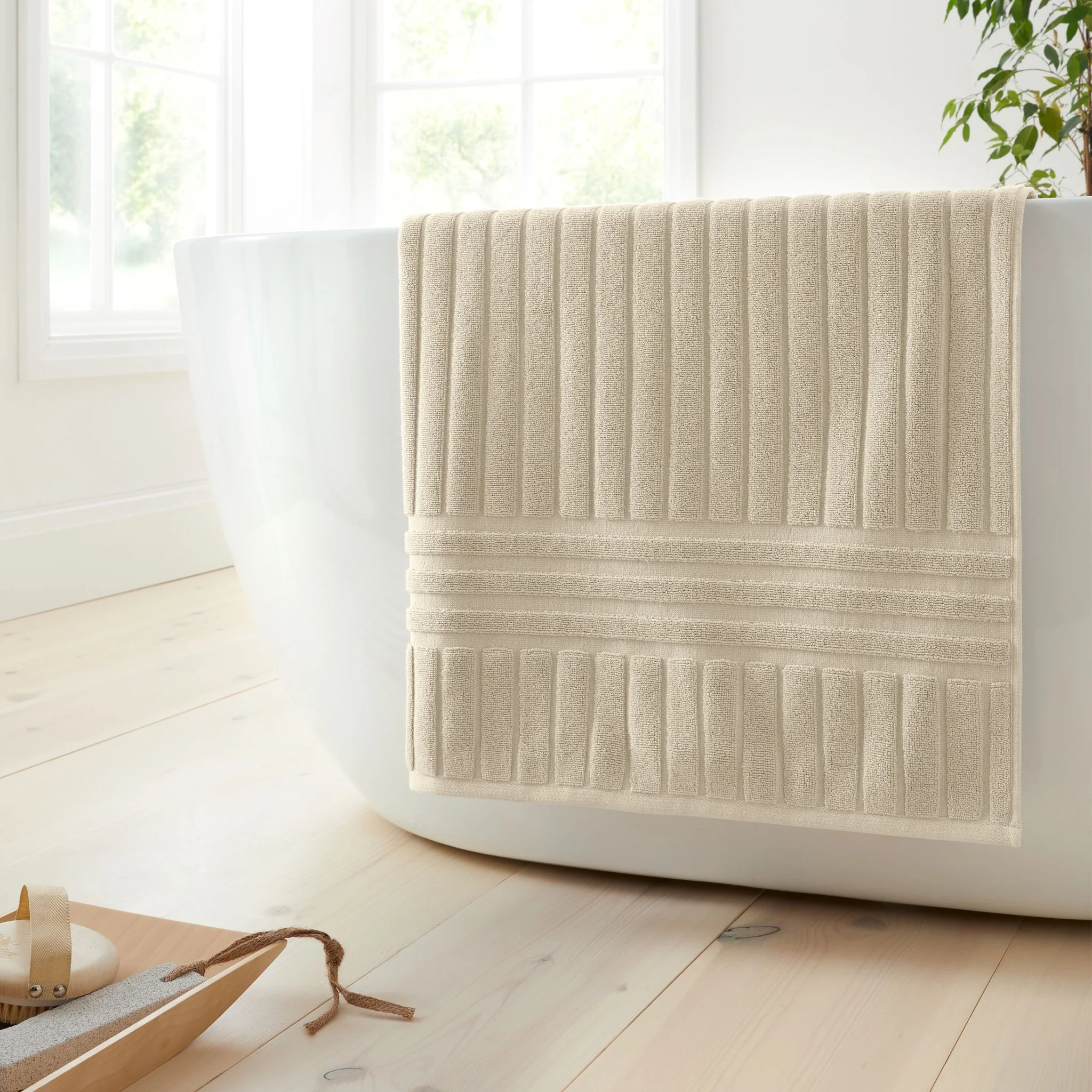 Bianca Hotel Towel Natural - Hotel Bath Sheet Natural - Image 2