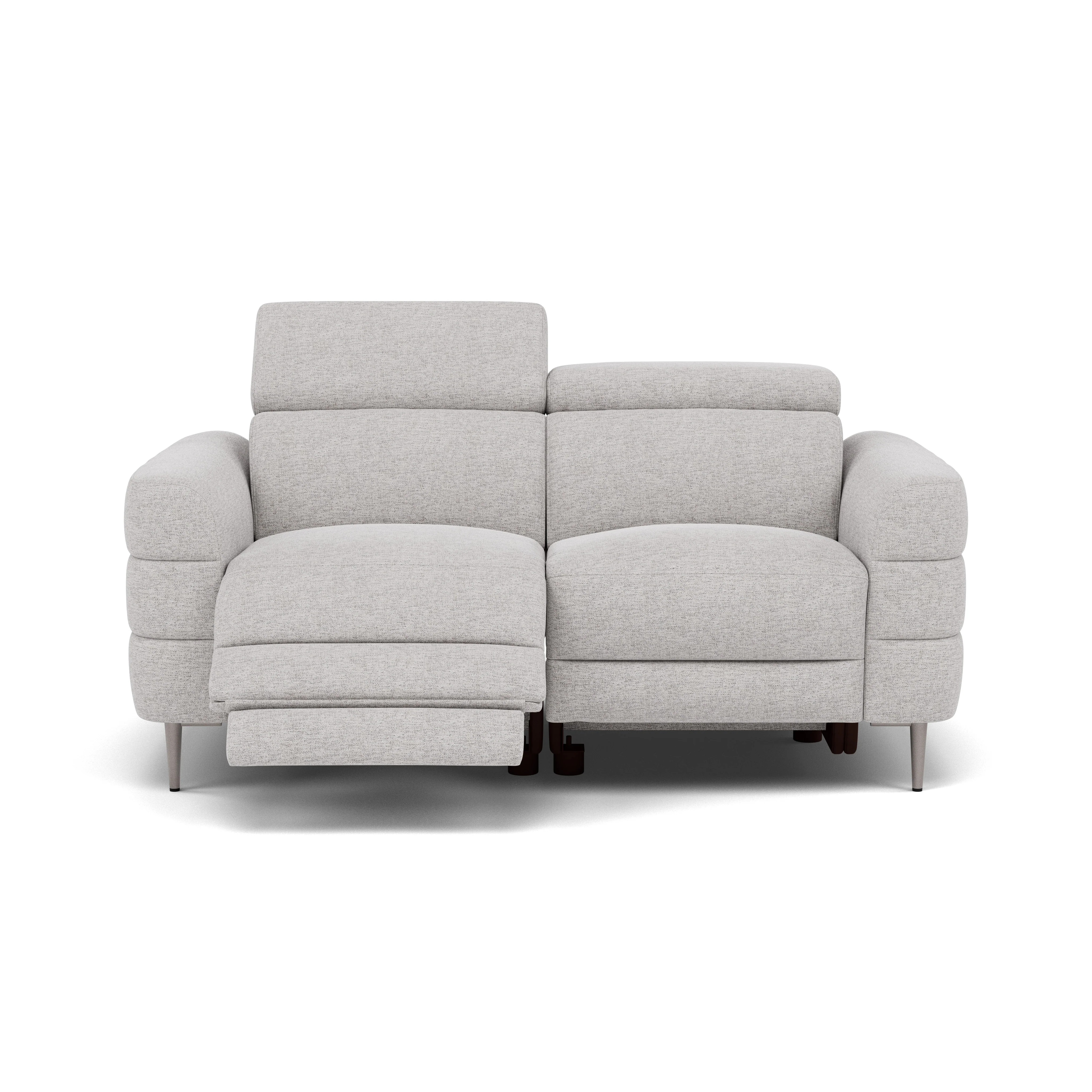Hoy 2 Seater Recliner Sofa - 2 Str W/ 2 Power Recliner W/ 2 Manual Headrest Fabric - Power with Manual Headrest