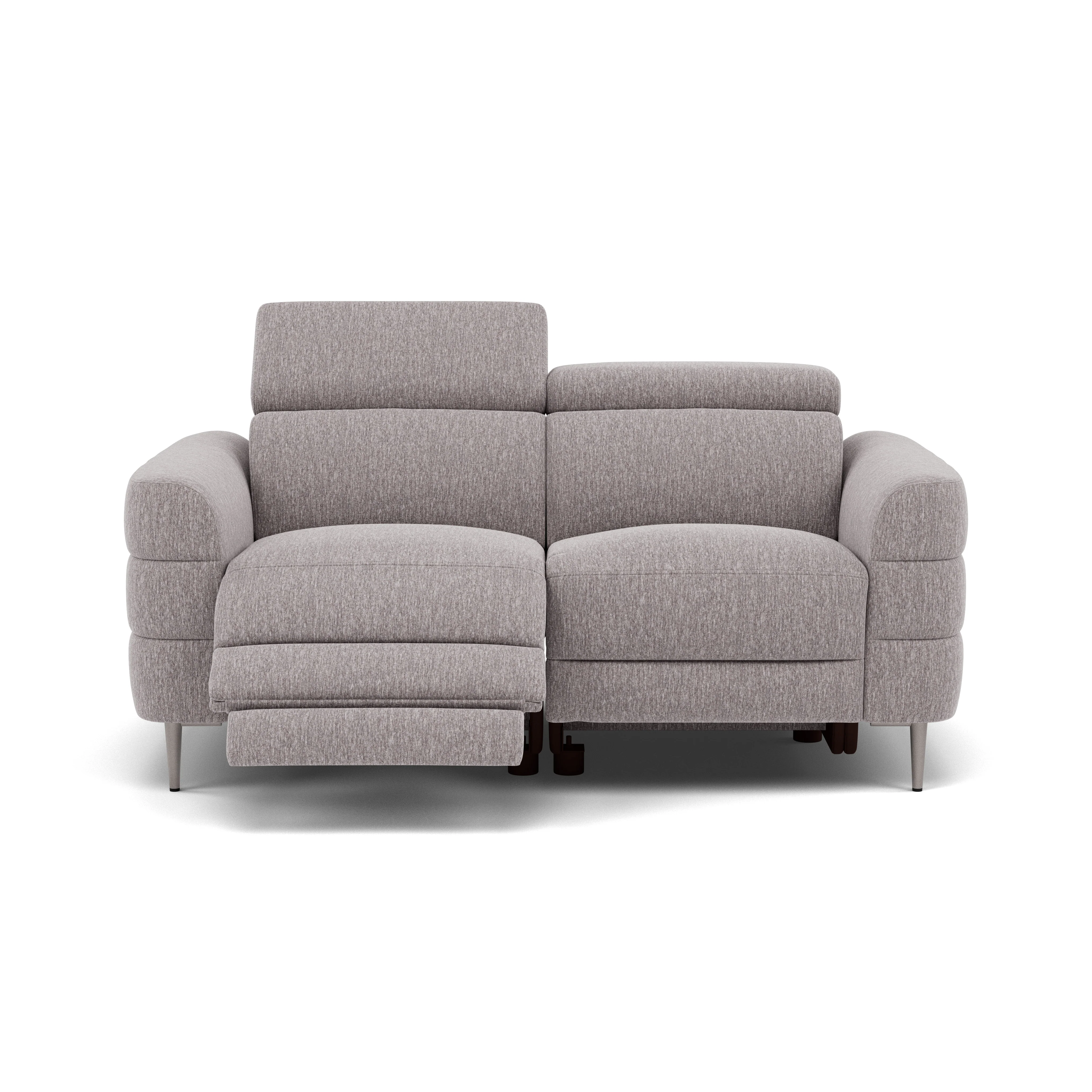 Hoy 2 Seater Recliner Sofa - 2 Str W/ 2 Power Recliner W/ 2 Manual Headrest Fabric - Power with Manual Headrest - Image 11