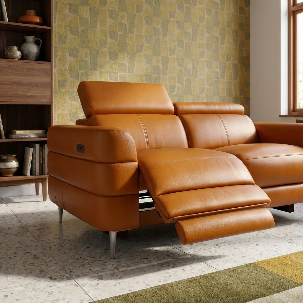 Hoy 2 Seater Recliner Sofa - 2 Str W/ 2 Power Recliner W/ 2 Manual Headrest Fabric - Power with Manual Headrest - Image 3