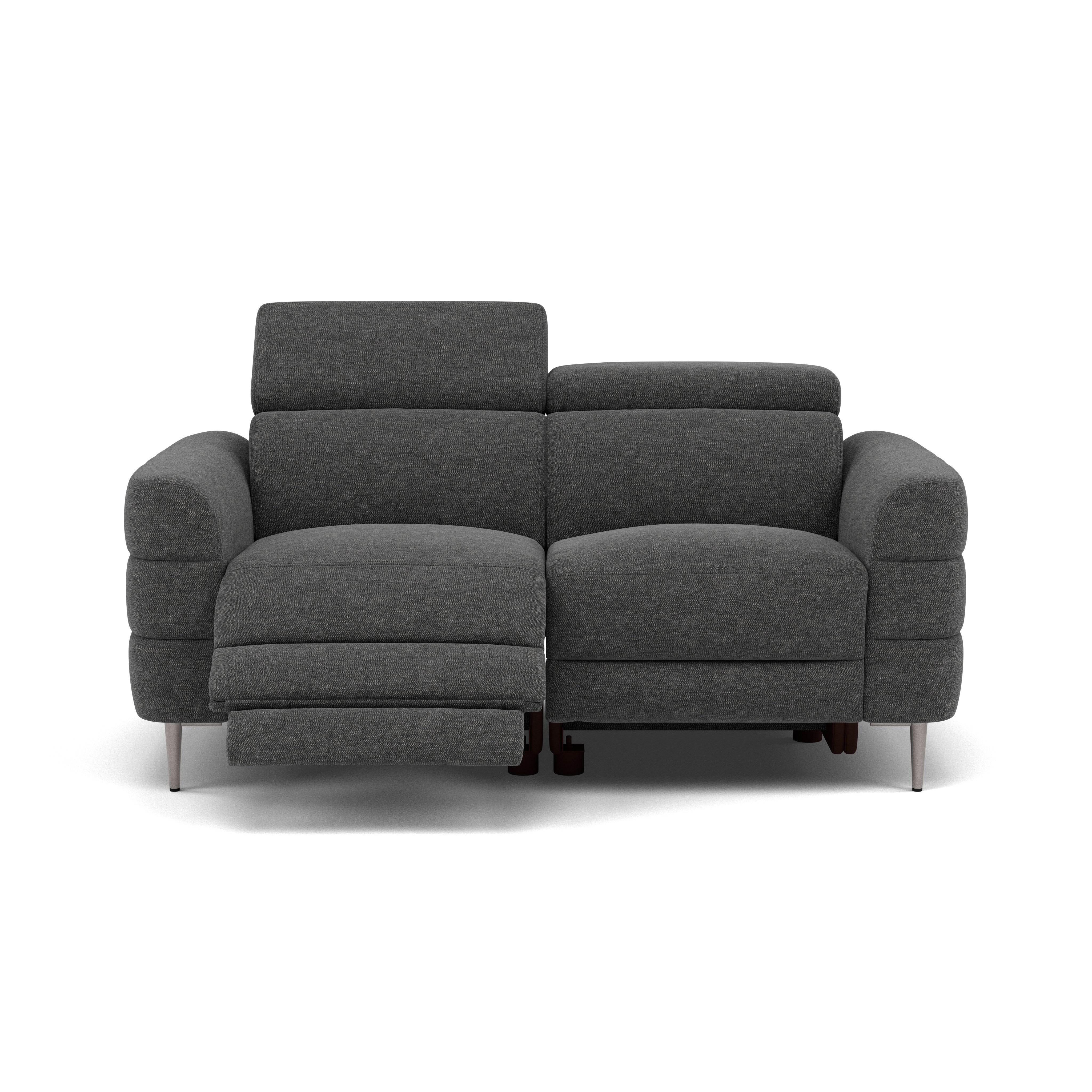 Hoy 2 Seater Recliner Sofa - 2 Str W/ 2 Power Recliner W/ 2 Manual Headrest Fabric - Power with Manual Headrest - Image 5