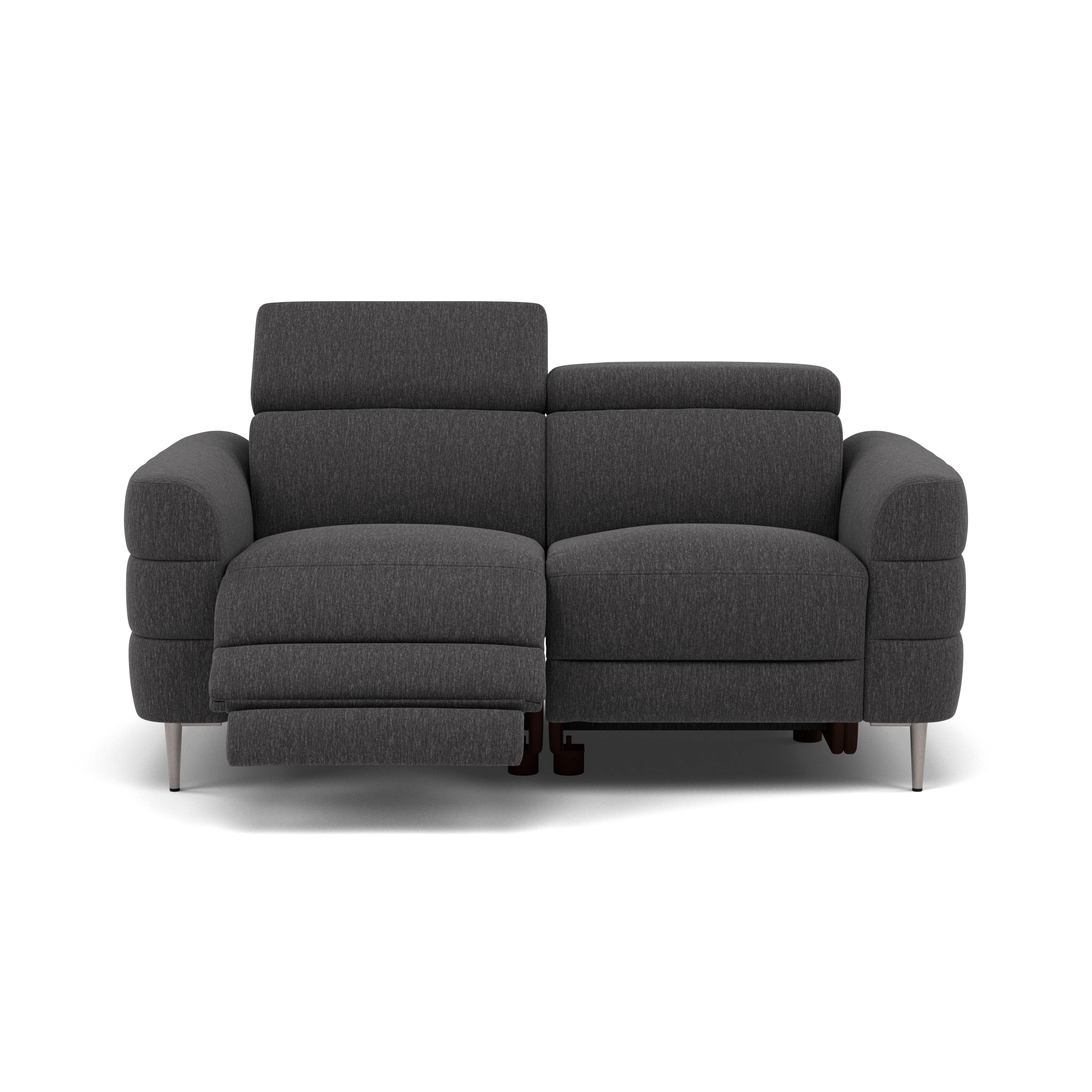 Hoy 2 Seater Recliner Sofa - 2 Str W/ 2 Power Recliner W/ 2 Manual Headrest Fabric - Power with Manual Headrest - Image 9