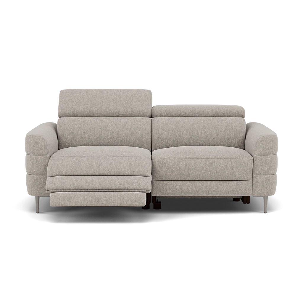 Hoy 3 Seater Recliner Sofa - 3 Str W/ 2 Power Recliner W/ 2 Manual Headrest Fabric - Power with Manual Headrest - Image 10
